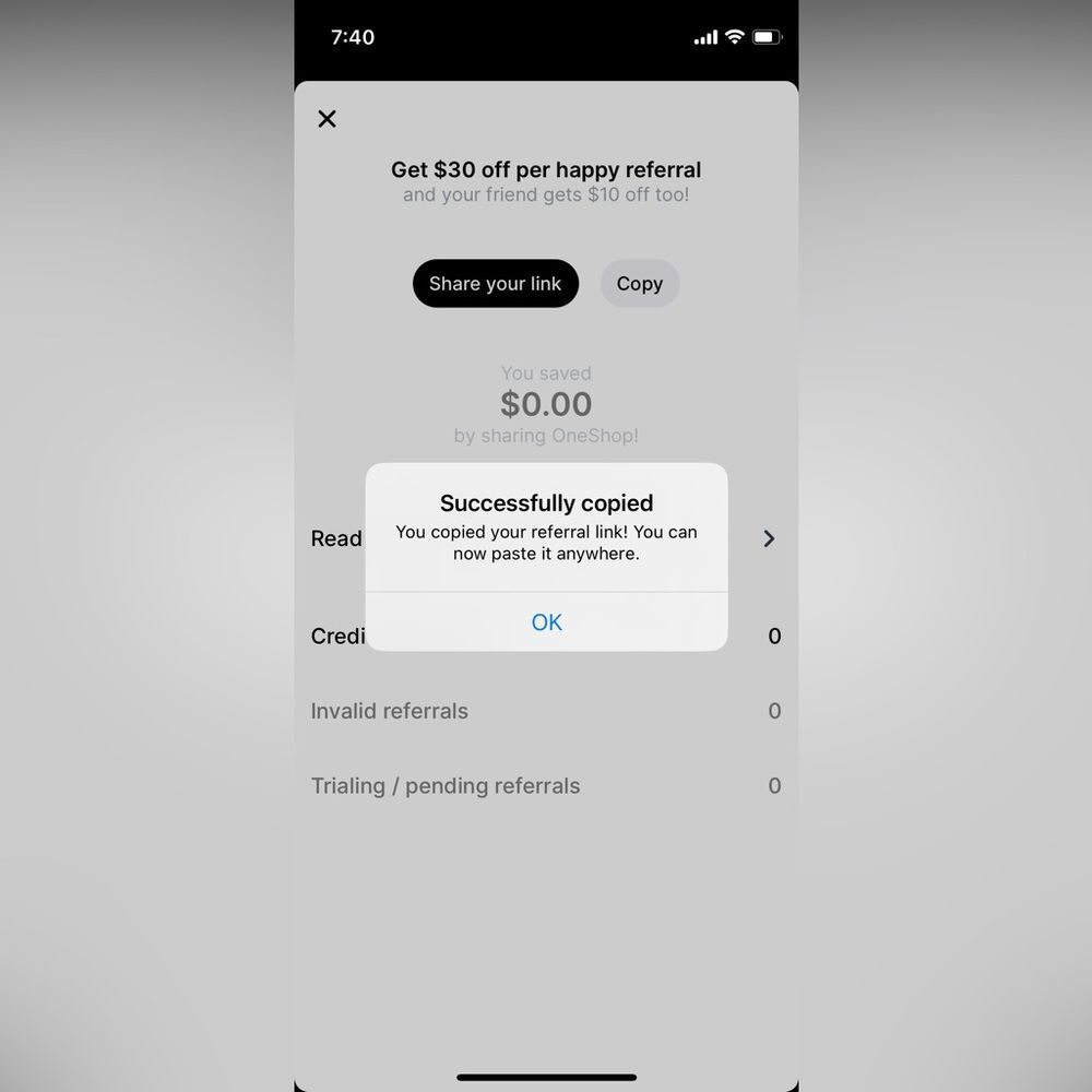 OneShop Referral Link - Picture 2 of 3